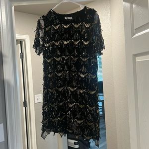 Gatsby party dress blk and gold